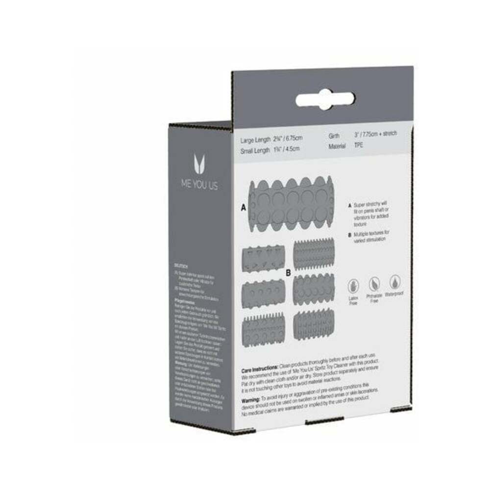 ME YOU US SENSATIONAL SEVEN TEXTURED SLEEVES 7-PIECE SET