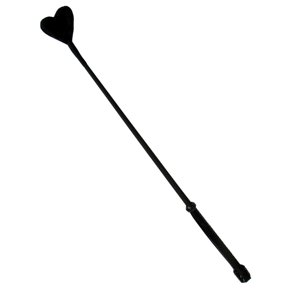 HEART FLUFF TIP CROP BLACK