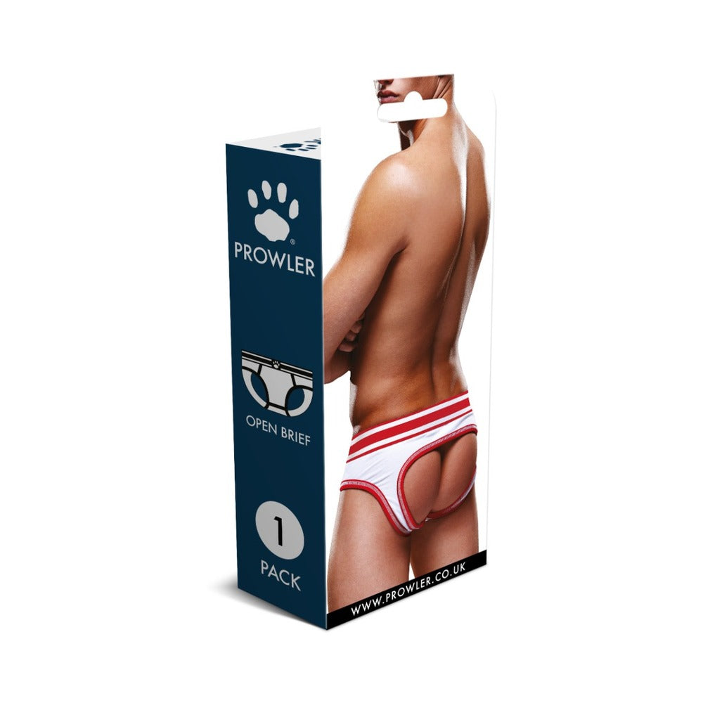 PROWLER OPEN BRIEF WHITE/RED XL