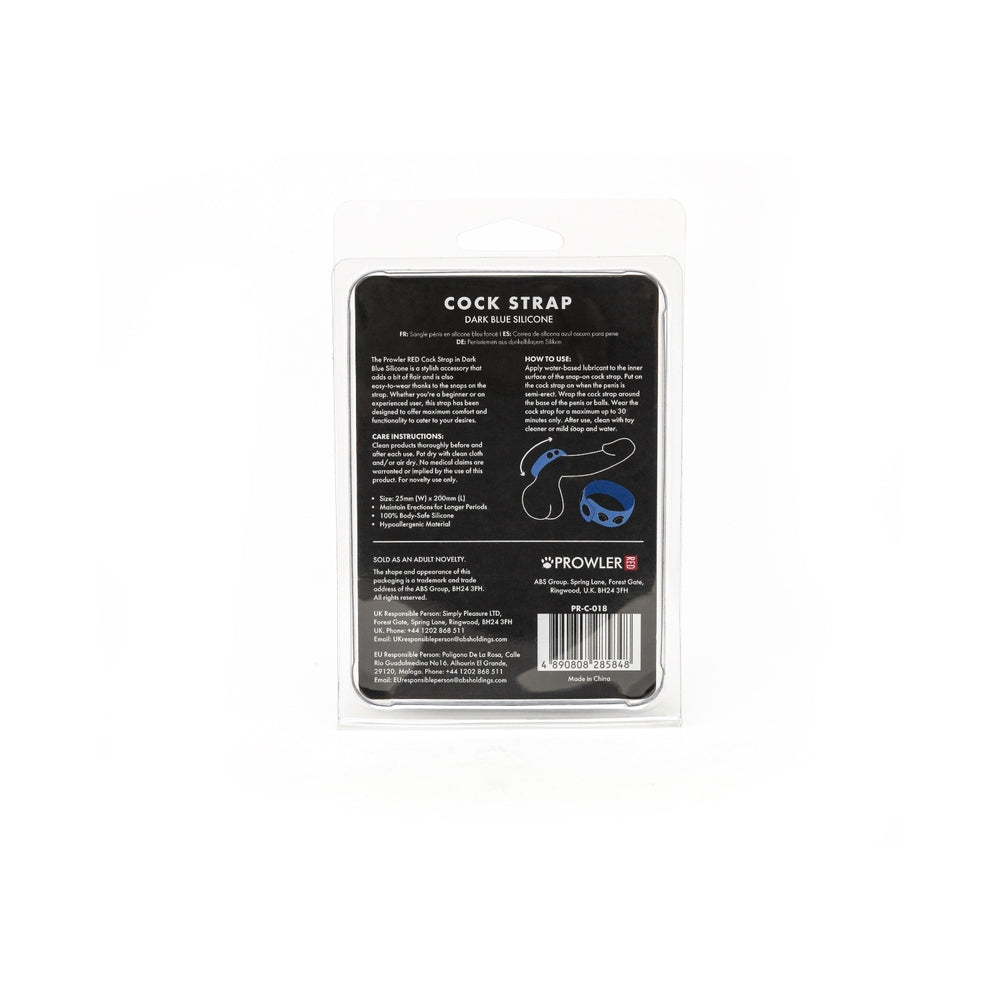 PROWLER RED SILICONE COCK STRAP DARK BLUE