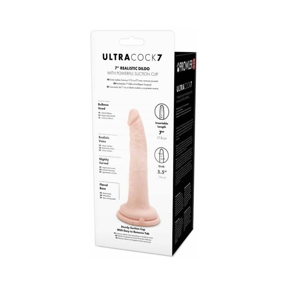 PROWLER RED ULTRA COCK 7 IN. REALISTIC DILDO VANILLA