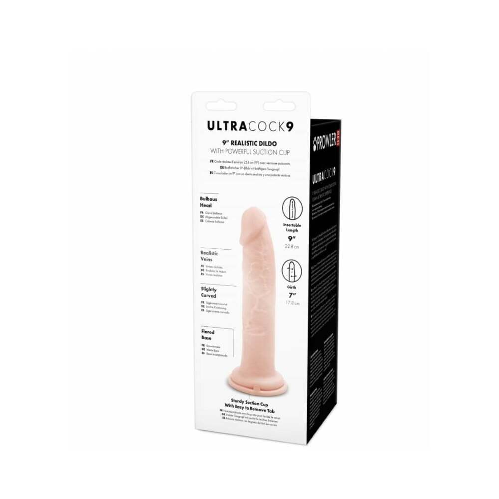 PROWLER RED ULTRA COCK 9 IN. REALISTIC DILDO VANILLA