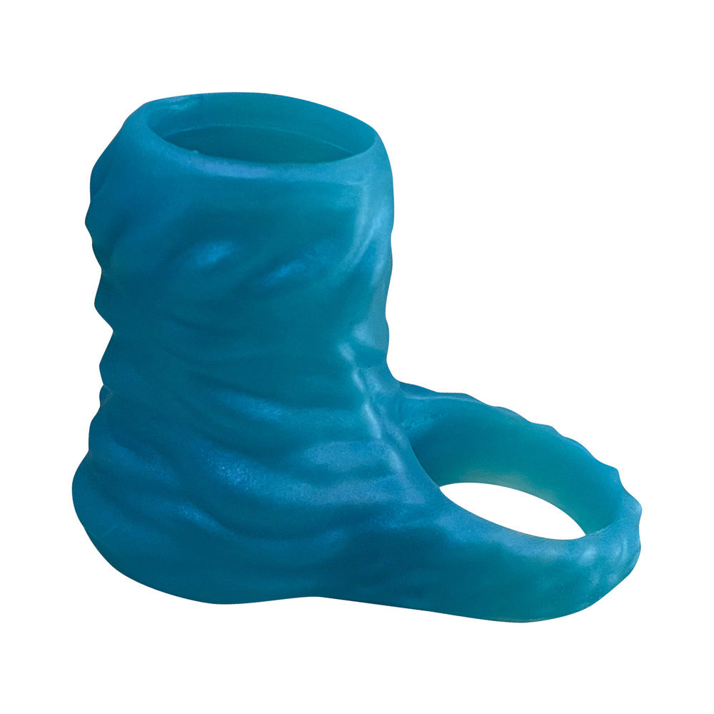 MONSTER ROMANCE REPTILIAN PENIS SLEEVE WITH BALL STRAP SILICONE