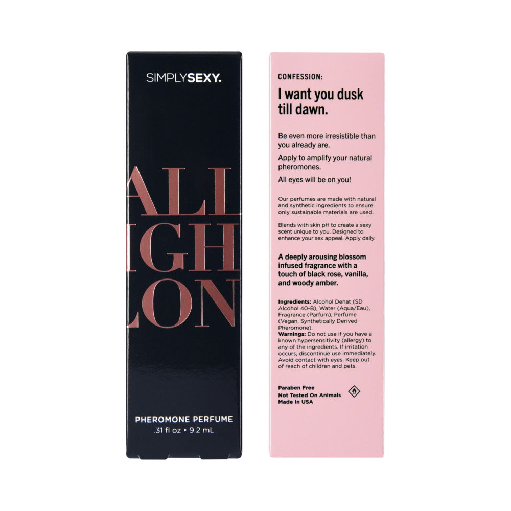 SIMPLY SEXY PHEROMONE PERFUME SPRAY ALL NIGHT LONG 0.31 OZ.