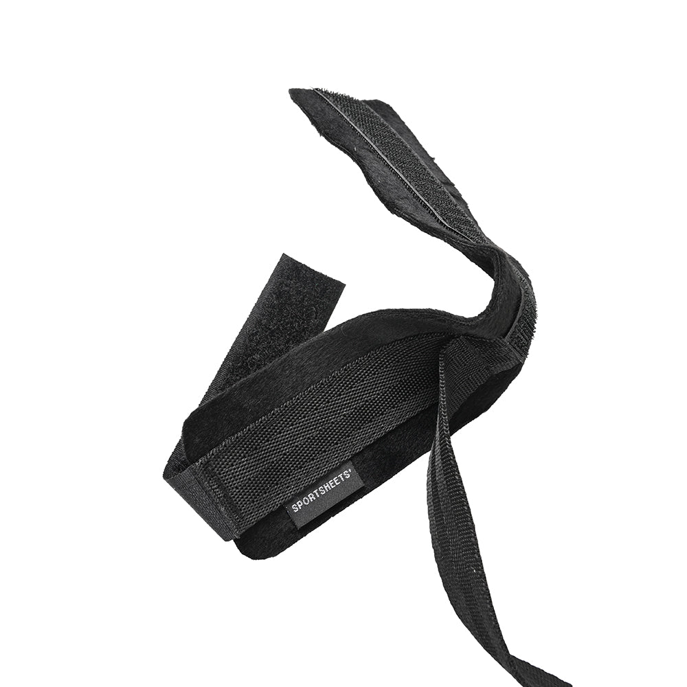 SPORTSHEETS VELVET NOIR ADJUSTABLE HOG TIE & CUFF SET
