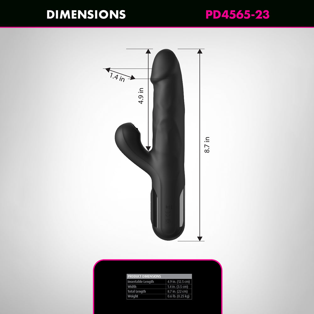 PIPEDREAM - SERIE DE FANTASÍA FETICHE SONIX SILICONE THRUSTER