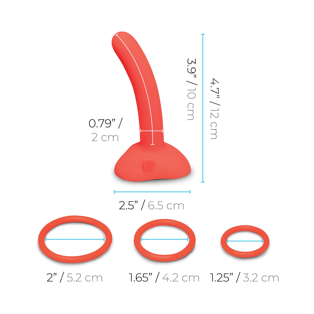 B-VIBE - KIT HARNAIS STRAP-ON POUR DÉBUTANTS AVEC DILDO EN SILICONE DE 12,7 CM