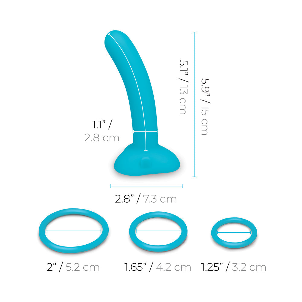 B-VIBE - ARNES STRAP-ON EVERY BODY CON DILDO DE SILICONA DE 15.24 CM