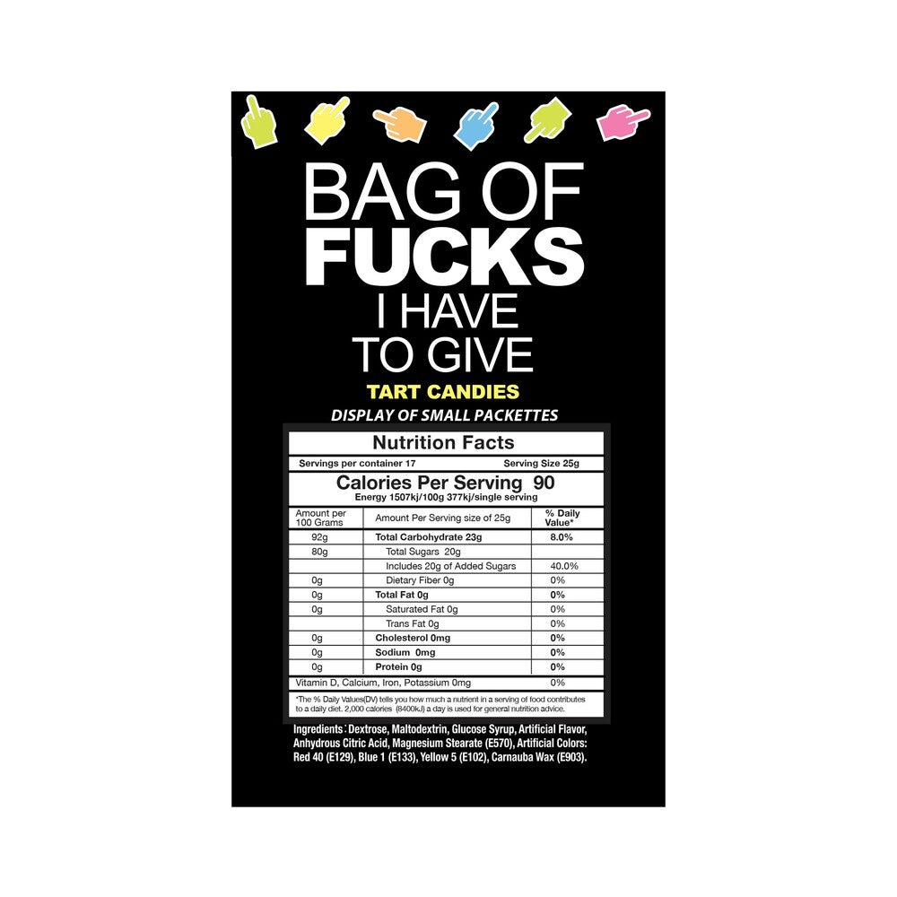 LITTLE GENIE - BAG OF FUCKS I HAVE TO GIVE 100-PIECE DISPLAY
