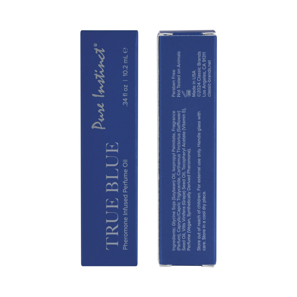 CLASSIC BRANDS - PURE INSTINCT PHEROMONE PEFUME OIL ROLL-ON TRUE BLUE 10.2 ML 0.34 FL. OZ.