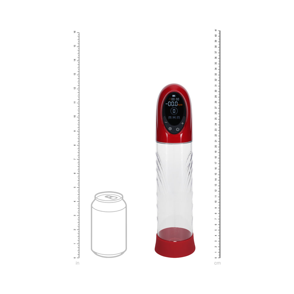 SHOTS - PUMPED CYBERPULSE AUTOMATIQUE ÉTANCHE ROUGE MÉTALLISÉ