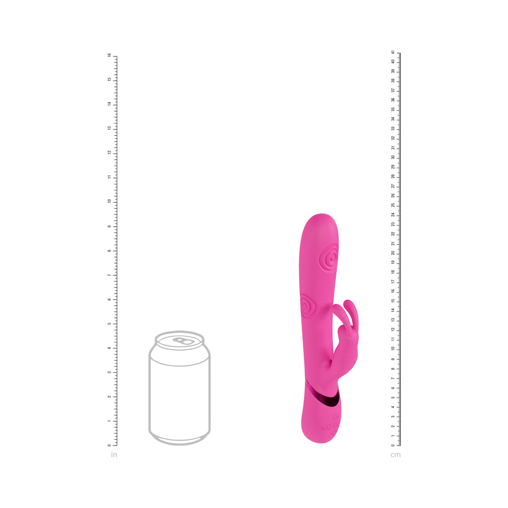 SHOTS - VIVE MIMI RECHARGEABLE G-SPOT VIBRATING AND TAPPING RABBIT PINK