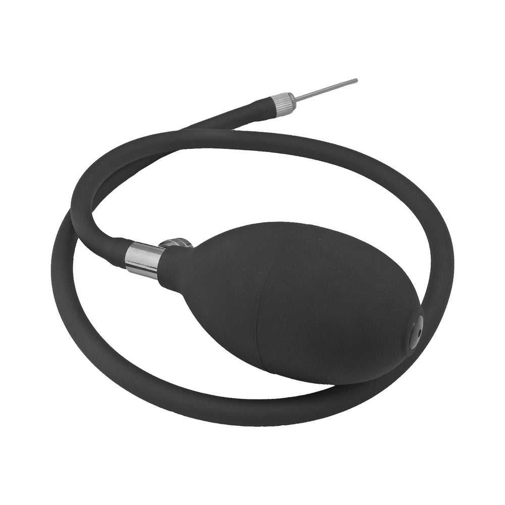 ATOMIC VIBRATING INFLATABLE PLUG BLACK