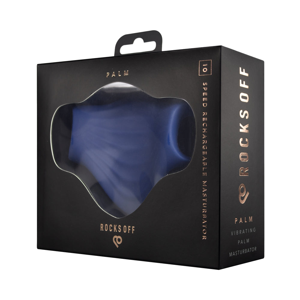 ROCKS-OFF PALM VIBRATING MASTURBATOR BLUE