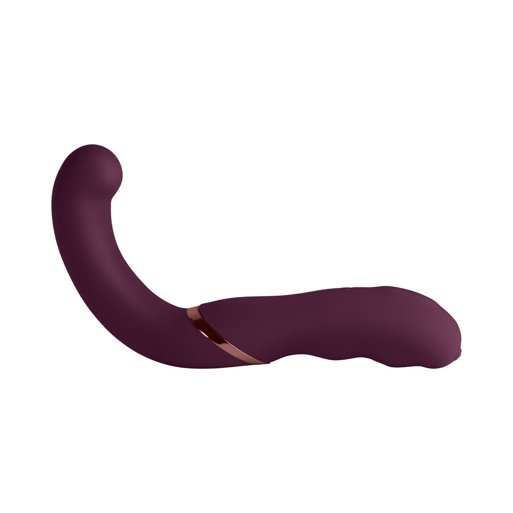 ROCKS-OFF - GEMINI DUAL STIMULATOR BURGUNDY