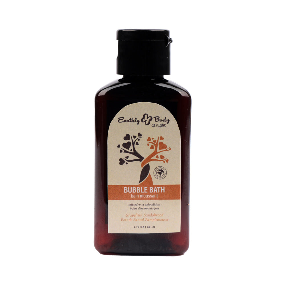 EARTHLY BODY AT NIGHT APHRODISIAC BUBBLE BATH GRAPEFRUIT SANDALWOOD 2 OZ.