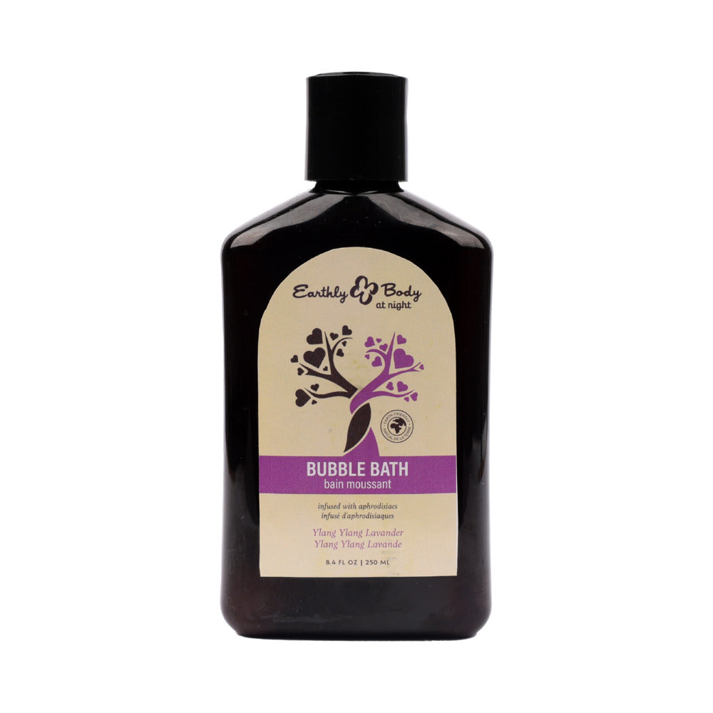 EARTHLY BODY AT NIGHT APHRODISIAC BUBBLE BATH YLANG YLANG LAVENDER 8.4 OZ.