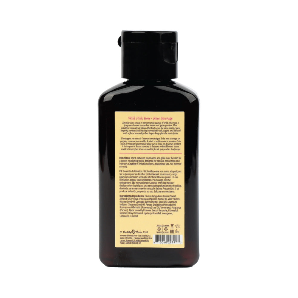 EARTHLY BODY - AT NIGHT APHRODISIAC MASSAGE OIL WILD PINK ROSE 2 OZ.