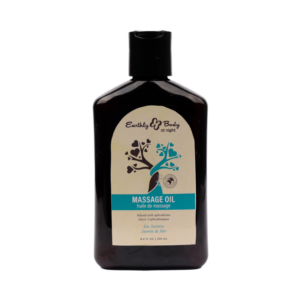 EARTHLY BODY AT NIGHT APHRODISIAC MASSAGE OIL SEA JASMINE 8.4 OZ.