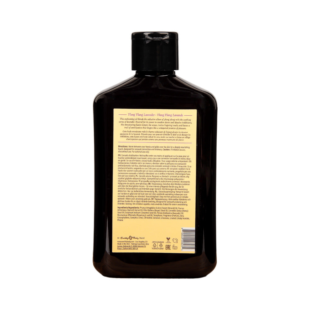 EARTHLY BODY - ACEITE DE MASAJE AFRODISÍACO DE NOCHE YLANG YLANG LAVANDA 8.4 OZ.