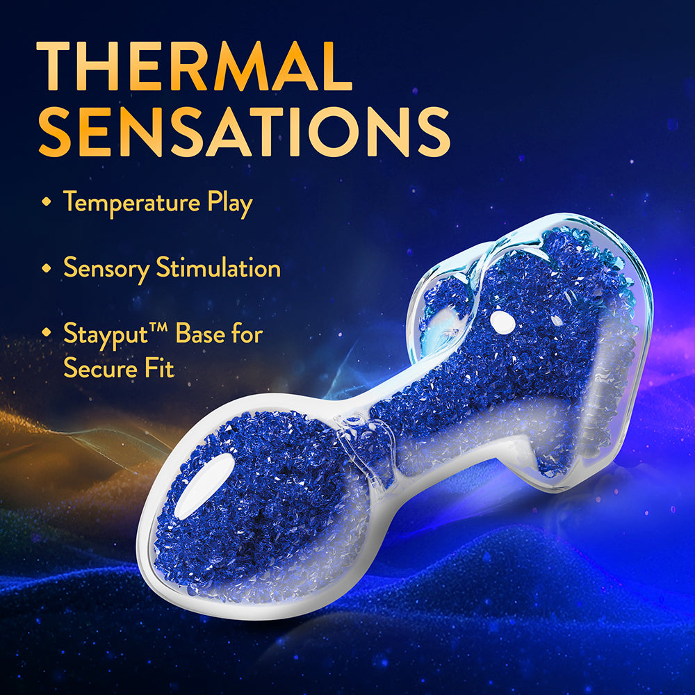 BLUSH - OH MY GEM PRESTIGE GLASS ANAL PLUG BLUE