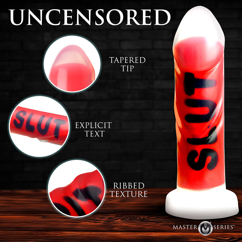 XR BRANDS - MASTER SERIES SLUT SILICONE DILDO