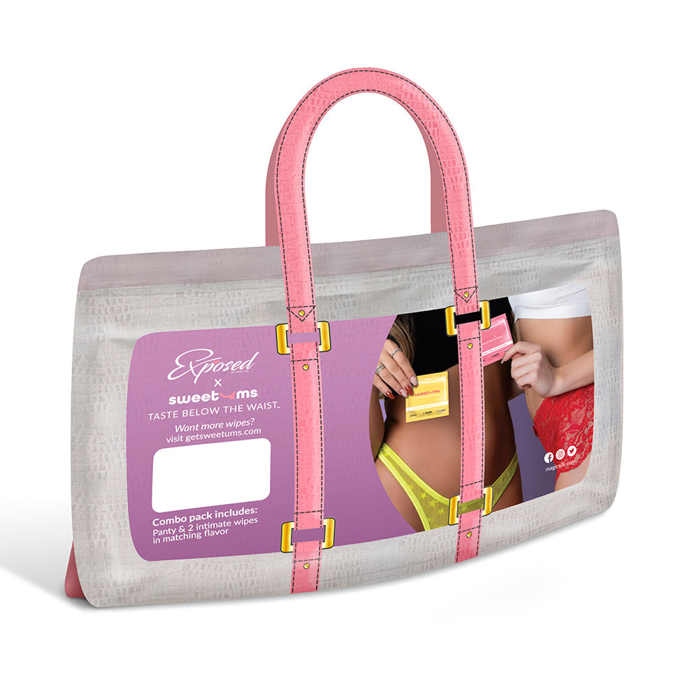 MAGIC SILK SWEETUMS CROTCHLESS LOW RISE PANTY GRAPE QUEEN SIZE