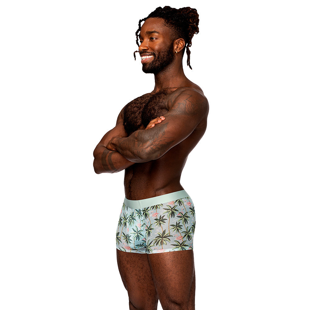MALE POWER - THE MATCHMAKER SEAMLESS SHEER SHORT FLAMINGO