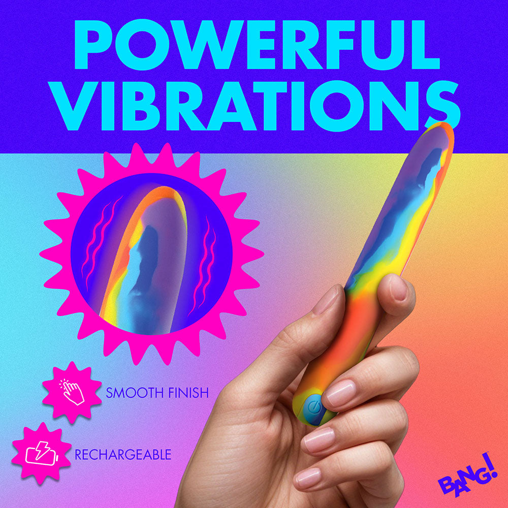 MARCAS XR - VIBRADOR DE SILICONA BANG! RAINBOW