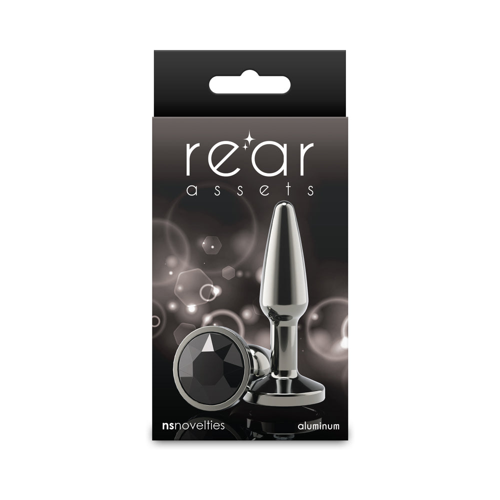 NS NOVELTIES - REAR ASSETS TAPERED PLUG GUNMETAL/BLACK SMALL