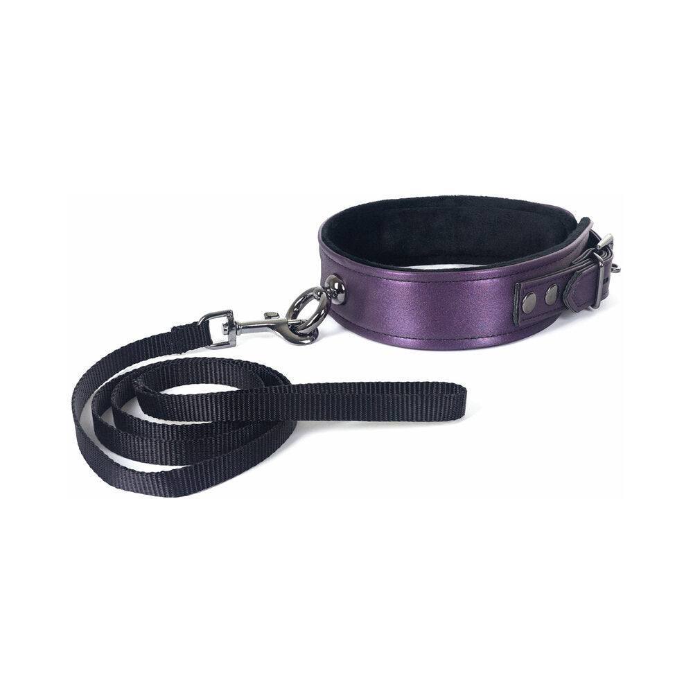 SPARTACUS - GALAXY LEGEND COLLAR AND LEASH PURPLE