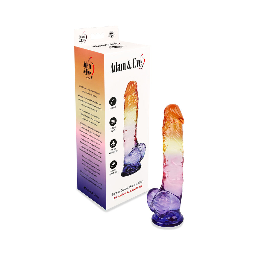 ADAM & EVE SUNRISE DREAMS REALISTIC DILDO 8.5 IN.