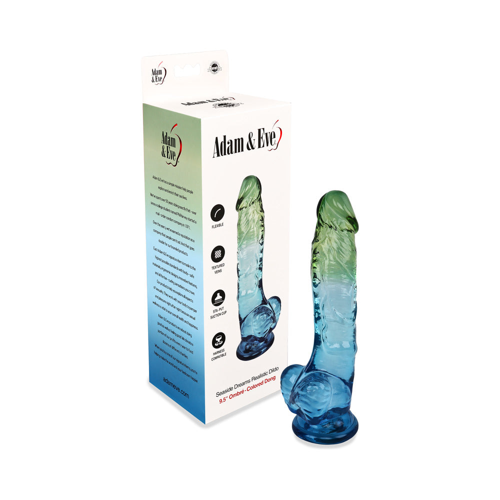 ADAM & EVE SEASIDE DREAMS REALISTIC DILDO 9.5 IN.
