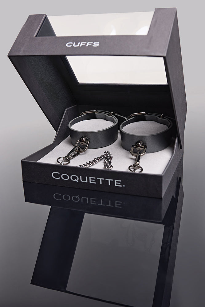 COQUETTE PLEASURE CUFFS GREY