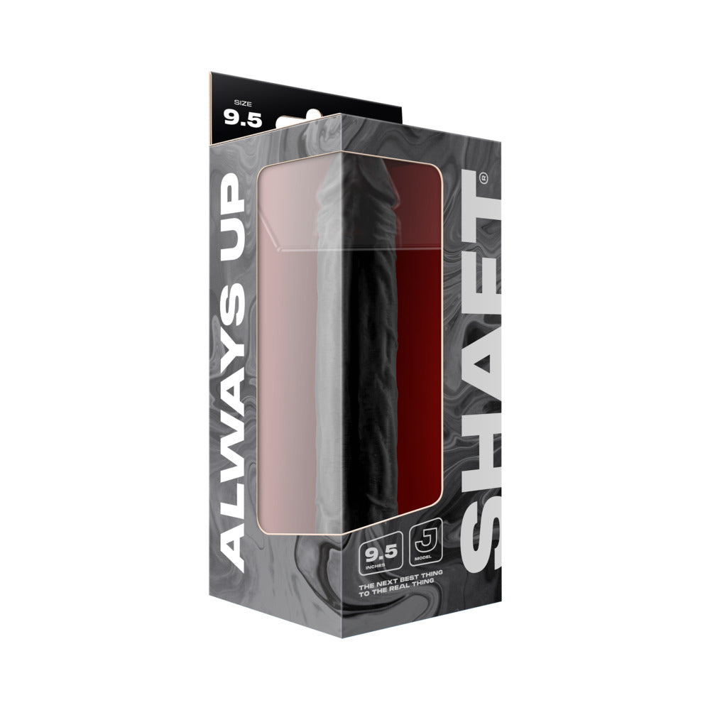 SHAFT - MODEL J 9.5 IN. LIQUID SILICONE DONG BLACK