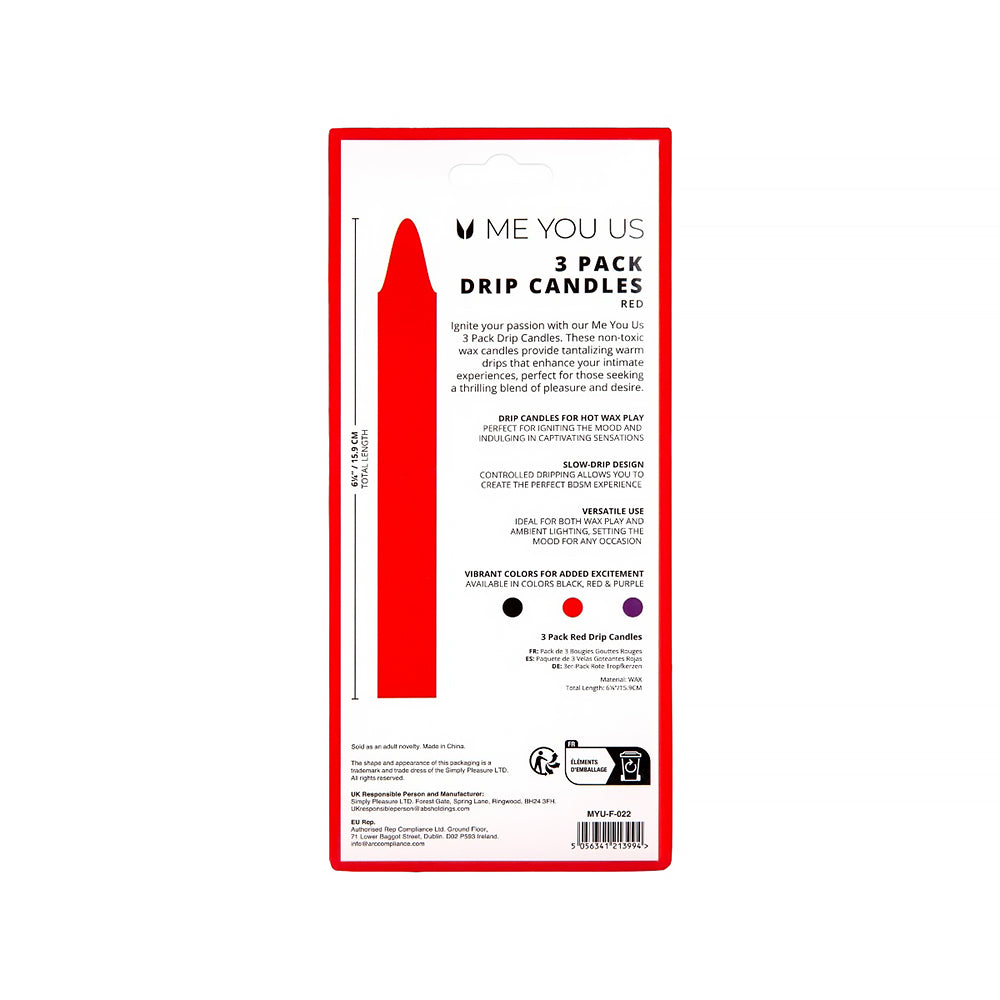 ME YOU US - DRIP CANDLES 3 PACK