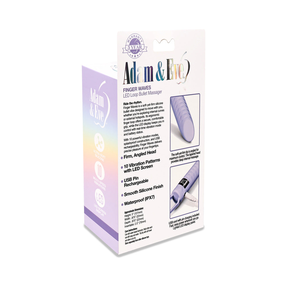 ADAM & EVE - FINGER WAVES LED BULLET VIBE