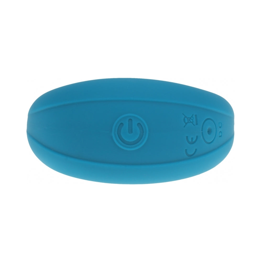 LEVELZ VIBRATING LIQUID SILICONE COCK & BALL RING TEAL