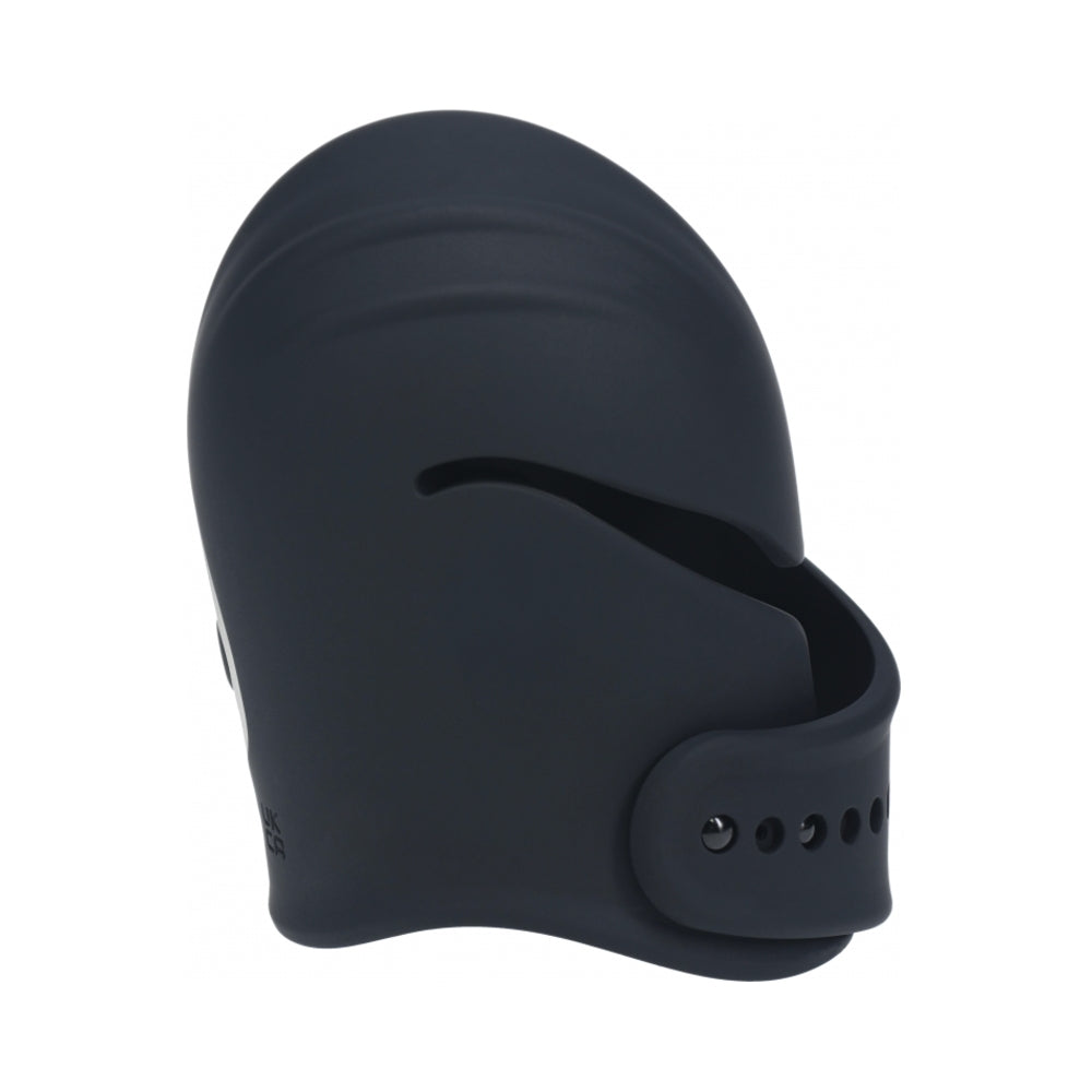 LEVELZ ADJUSTABLE VIBRATING SILICONE PENIS HEAD STIMULATOR BLACK