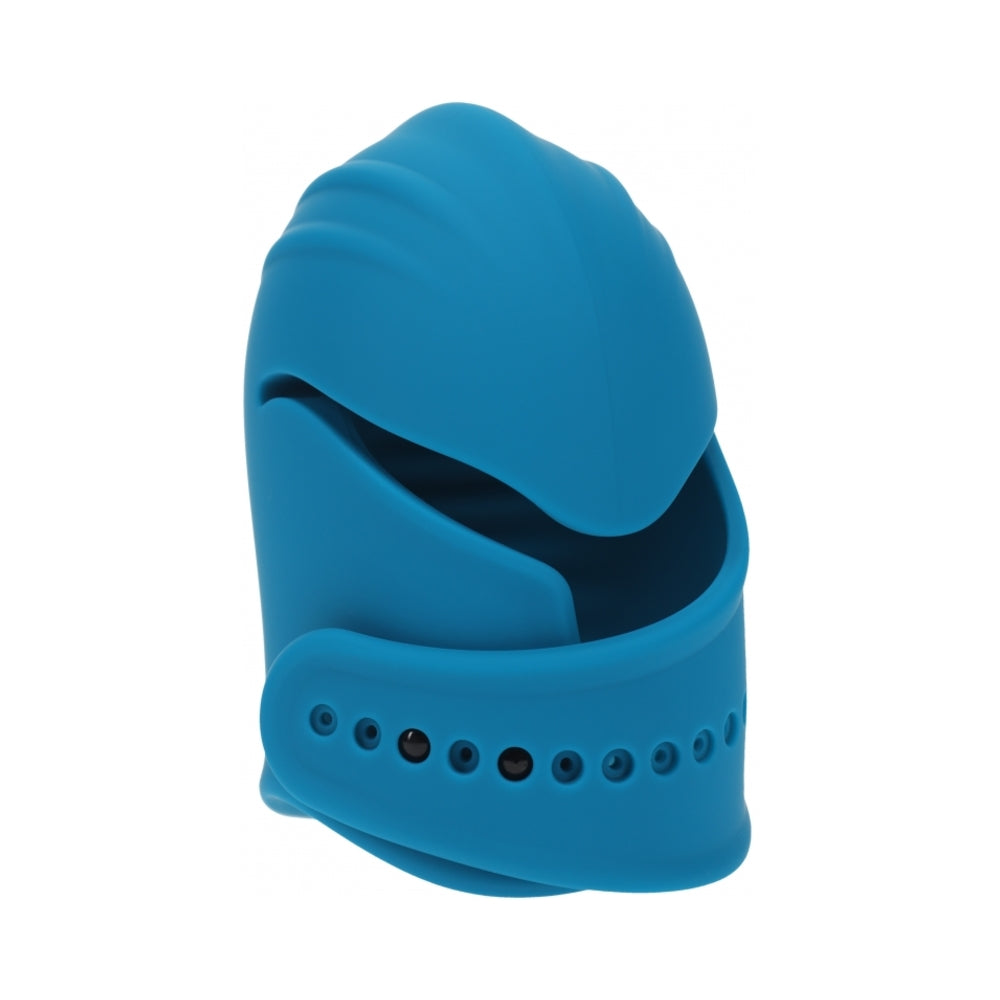 SHOTS - LEVELZ ADJUSTABLE VIBRATING SILICONE PENIS HEAD STIMULATOR TEAL