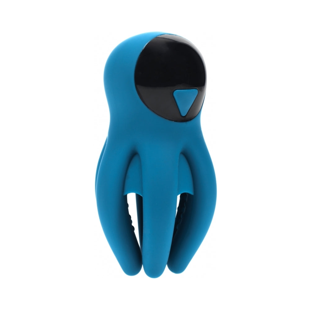 SHOTS - LEVELZ DIGITAL VIBRATING SILICONE PENIS HEAD STIMULATOR WITH TENTACLES