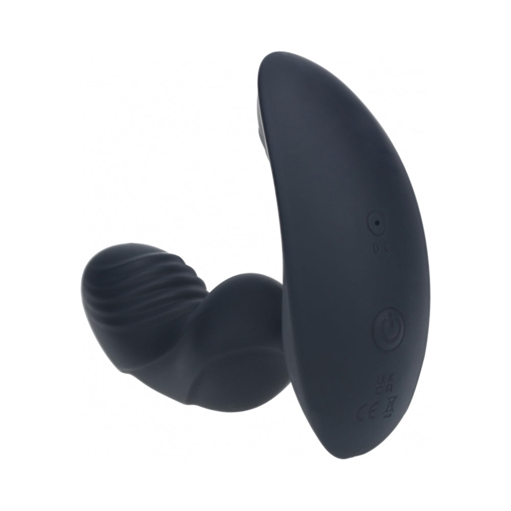 LEVELZ RIPPLE VIBRATING SILICONE PROSTATE STIMULATOR BLACK