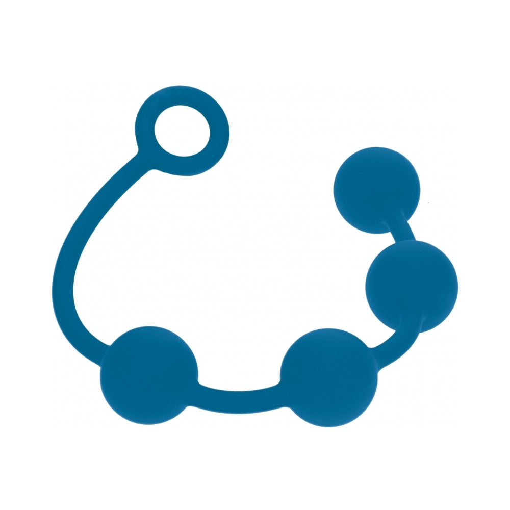 LEVELZ ROUND SILICONE ANAL BALLS LARGE 40 MM TEAL