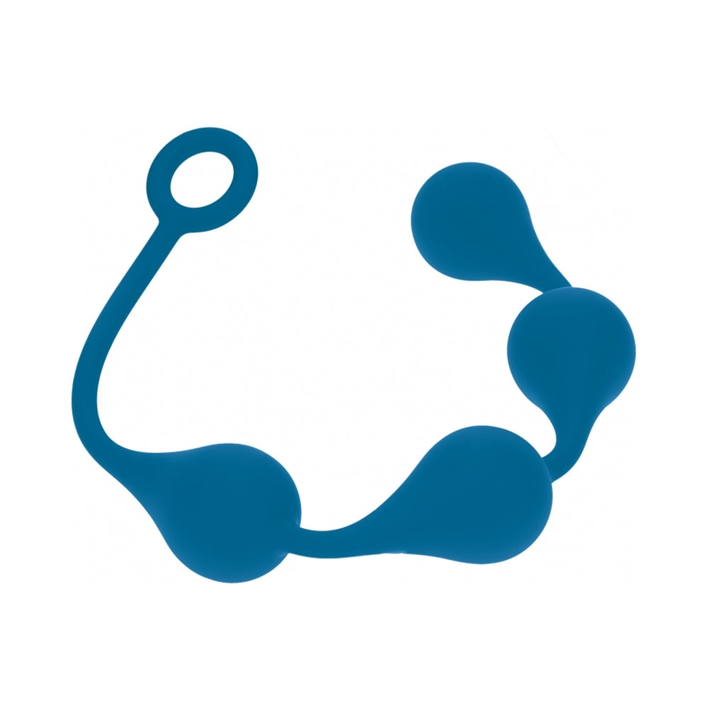 LEVELZ WATERDROP SILICONE ANAL BALLS LARGE 40 MM TEAL