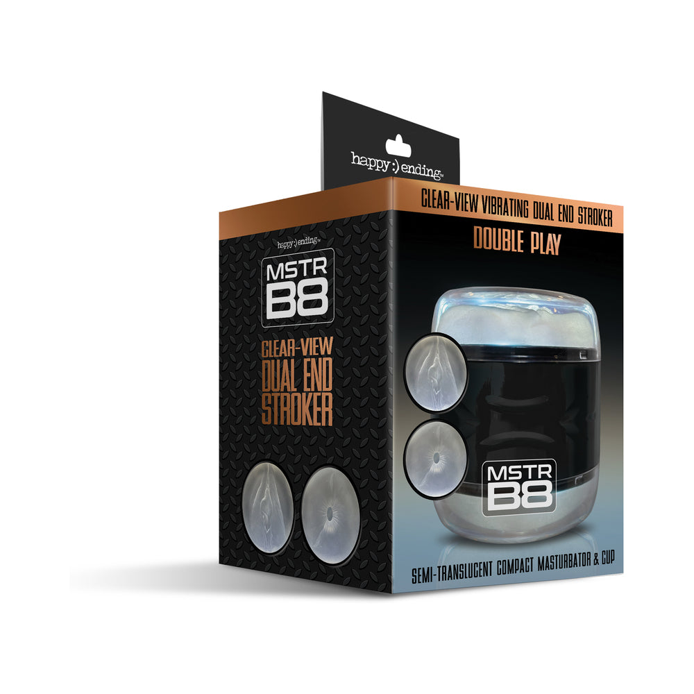 GLOBAL NOVELTIES - MSTR B8 CLEAR-VIEW DUAL END STROKER DOUBLE PLAY