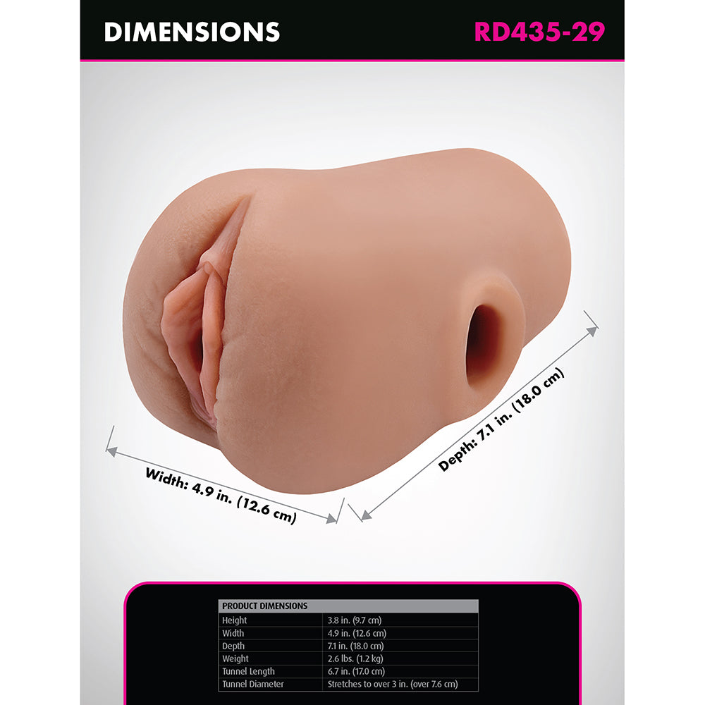 PDX BRANDS - PDX PLUS PUSSY POUNDER SQUEEZE STROKER BROWN