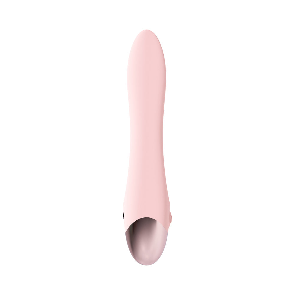 LOVELINE AMOUR RECHARGEABLE SILICONE DUAL MOTOR VIBRATOR PINK