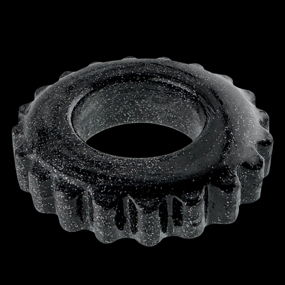 OXBALLS PLUSHY SINGLE RING BLACK MICA
