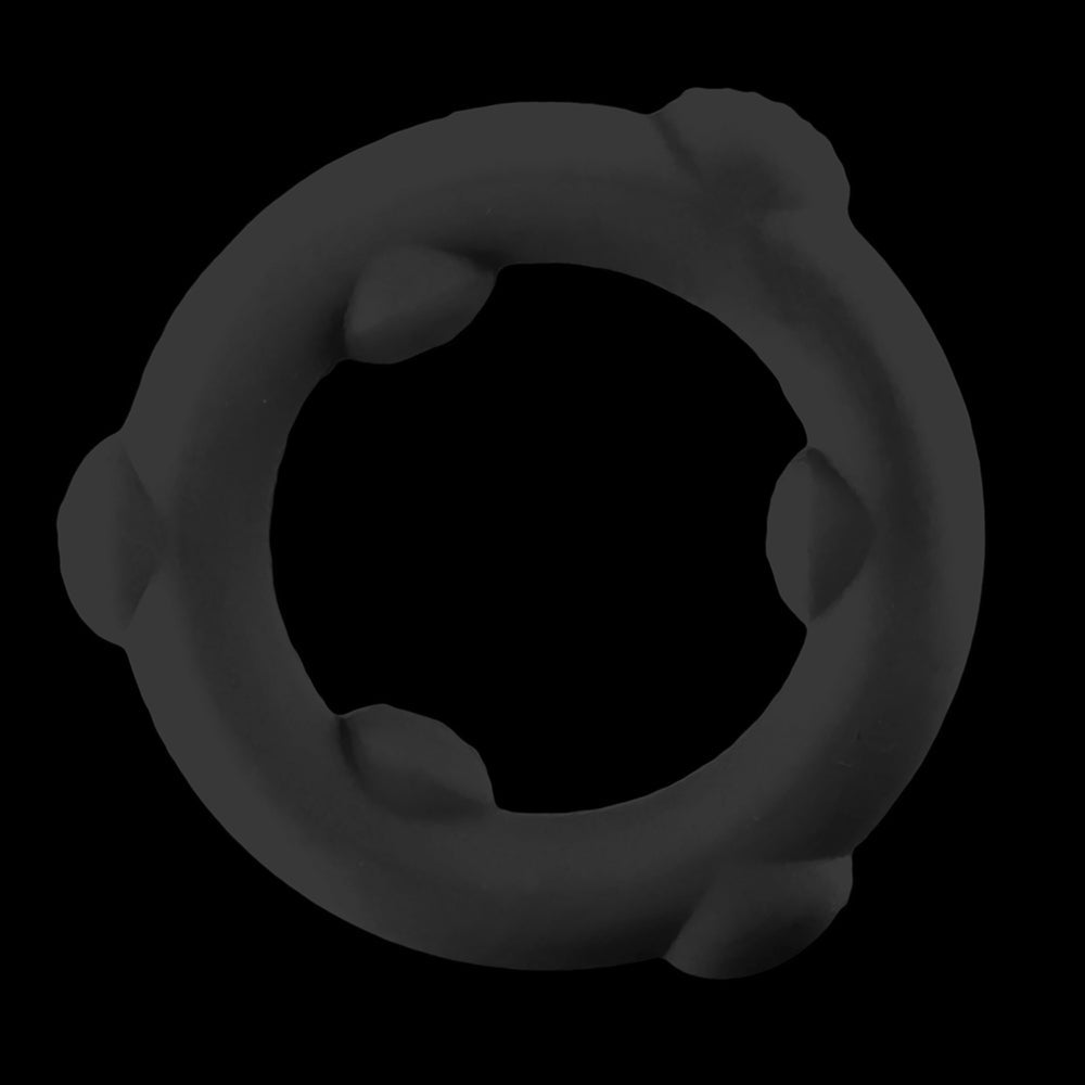 OXBALLS SPINNER SINGLE SILICONE RING BLACK