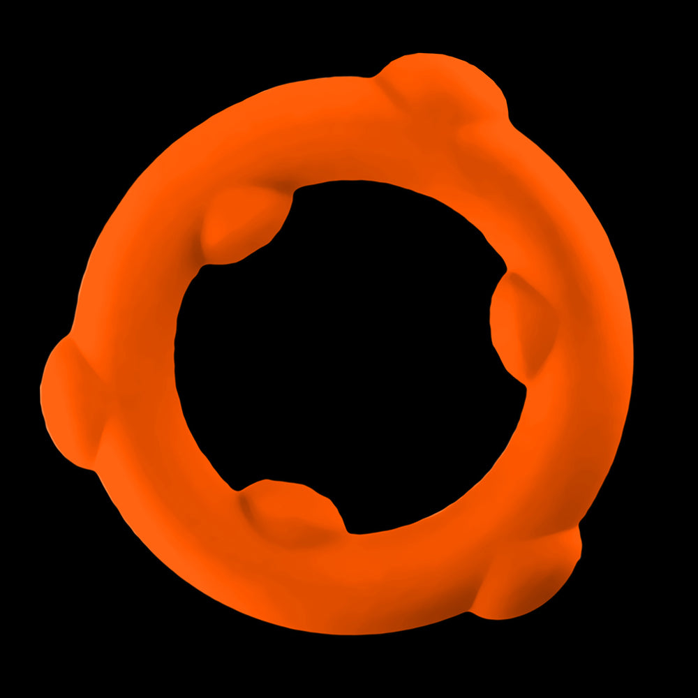 OXBALLS SPINNER SINGLE SILICONE RING ORANGE